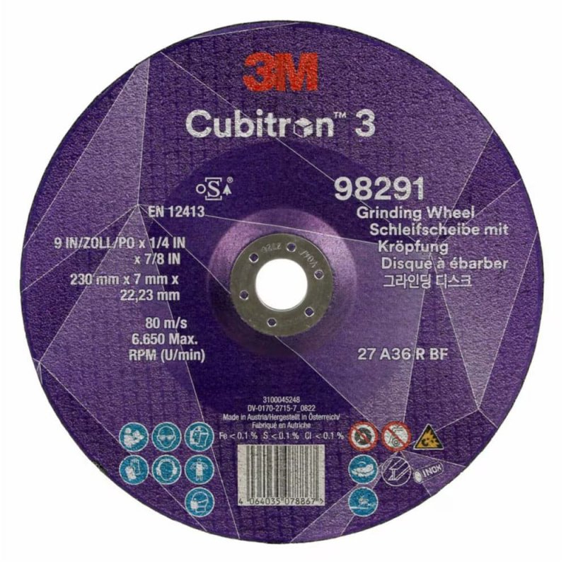 98291 Диск шлифовальный Cubitron 3 230х7/22,23мм