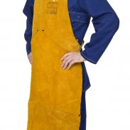 Сварочный фартук с нагрудником Golden Brown из воловьего спилка