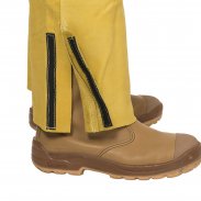 Сварочные брюки Golden Brown из лицевой воловьей кожи с защитой грудной клетки Weldas 44-5600 XXL
