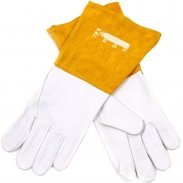 Краги сварочные КЕДР КС-17 ПРОФИ TIG,(L),(бело-беж.) (8007532)