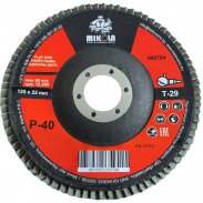MIKOLA лепестковый зачистной диск,T29,125х22 мм, P40