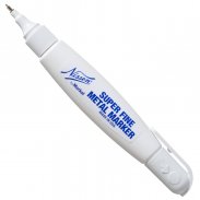 Маркер с металлическим наконечником для точной маркировки Super Fine Metal Marker - белый