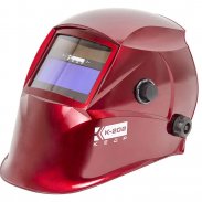Маска сварщика КЕДР (В РАЗОБР.ВИДЕ) "К-202 PRIME", красная
