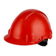 G3000CUV RD Каска защитная красная, с вентиляцией, с  УФ-индикатором