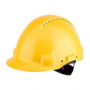 G3000NUV-GU Каска защитная желтая, с вентиляцией, с храповиком