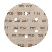 3M™ Hookit™ 255P Шлифовальный круг, P120, 150 мм, 6 отв., LD600A, №63331, 100 шт./уп.