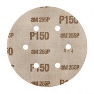 3M™ Hookit™ 255P Шлифовальный круг, P150, 150 мм, 6 отв., LD600A, №63332, 100 шт./уп.