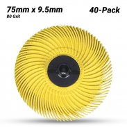 Scotch-Brite™ Bristle RB-ZB круг, тип С, P80, желтый, 75 мм х 9.5 мм, №30126, 40 шт./уп.