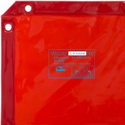 Оранжевый/красный сварочный экран LAVAshield 1,74 x 1,74 м