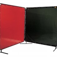 Оранжевый/красный сварочный экран LAVAshield 1,74 x 1,74 м