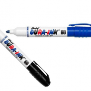 Маркер с круглым наконечником среднего размера Dura-Ink®60 - 1 х чёрный + 1 синий (3 мм)