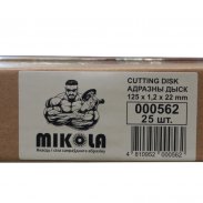 Отрезной круг MIKOLA (Микола) T41 125x1,2x22 мм Inox Premium