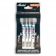 Маркер со сверхтонким удлиненным наконечником Dura-Ink®5 в дисплее  - 4 х чёрный (1 мм)
