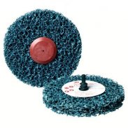 Scotch-Brite™ Roloc™ + Clean and Strip CG-ZR Круг, S XCS, голубой, 100мм х 13 мм, № 57018, 10 шт./кор.