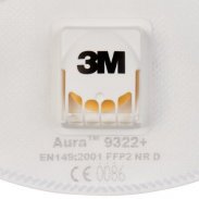 ЗM Aura 9322+ Противоаэрозольная фильтрующая маска, с клапаном выдоха