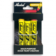Универсальный перманентный маркер на основе твердой краски -  Retail Packs B® Paintstik® - жёлтый, черный, красный