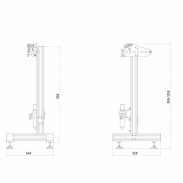 Стойка для стационарного использования PRESS-STEEL RS 15-19 и RS 15-20