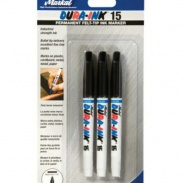 Маркер с тонким наконечником Dura-Ink® 15 - 3 х чёрный (1,5 мм)
