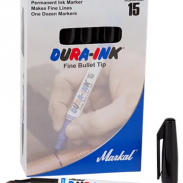 Маркер с тонким наконечником Dura-Ink® 15 - 5 х чёрный (1,5 мм)